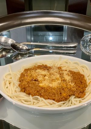 A picture of Spaghetti Bolognese🍝.