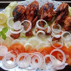 A picture of Tandoori Tangdi Kababs.