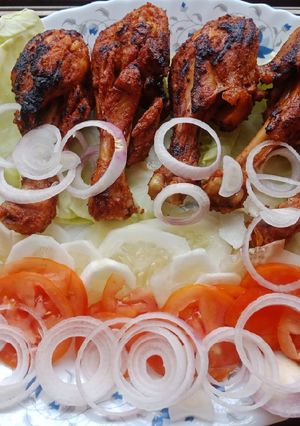 A picture of Tandoori Tangdi Kababs.