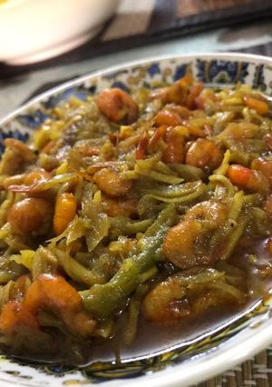 A picture of Homemade Spicy shrimp curry.