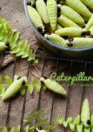 Foto resep Caterpillars Cookies aka Kue Ulat Bulu