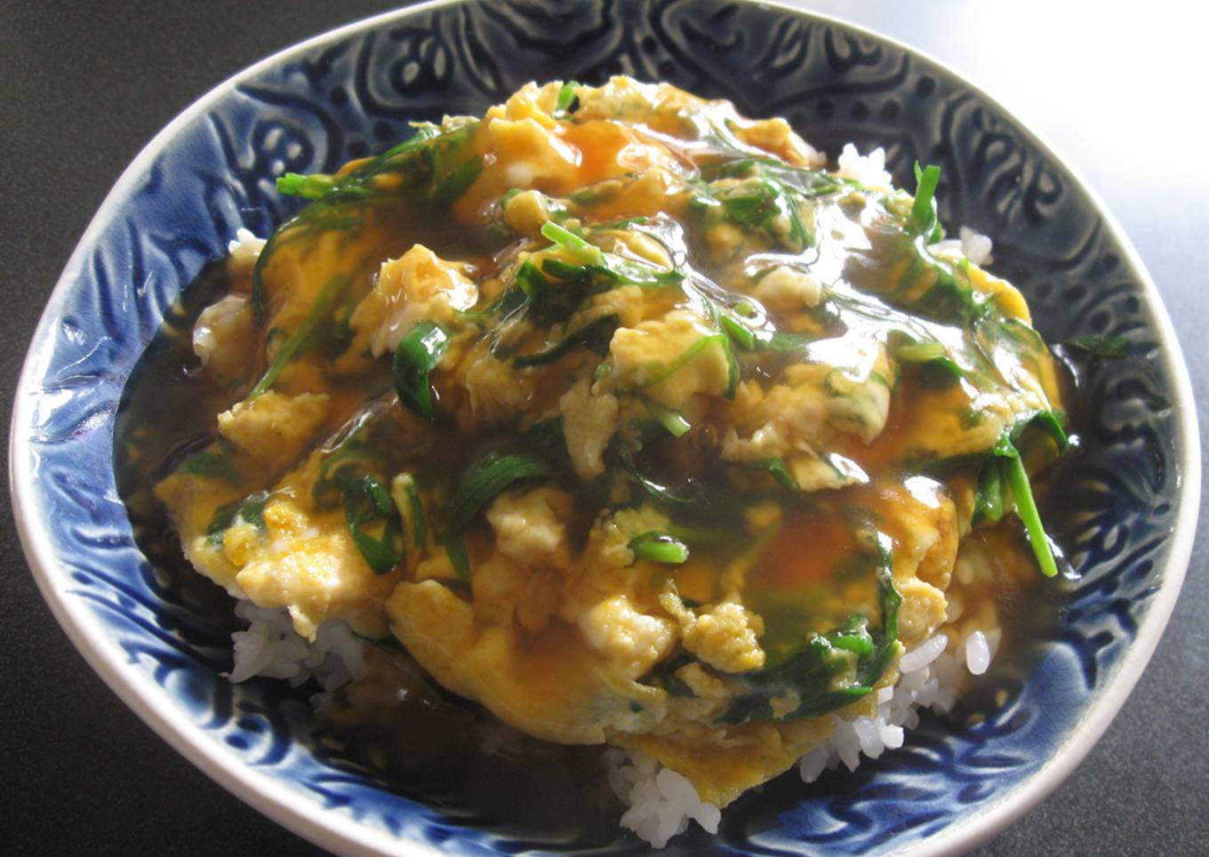 ‘Nira-Tama’ Don (Garlic Chives & Eggs Rice Bowl)