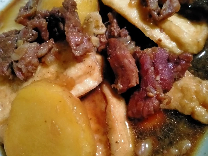 Cara Mudah Membuat Resep 130. Semur DKT 😋 Daging Kentang Tahu yang Lezat Anti Ribet, Uenak Banget