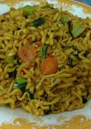 Foto resep Mie goreng pedas (mie burung dara)