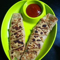 A picture of Cheese Paneer paratha.