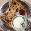 Green peas and paneer paratha