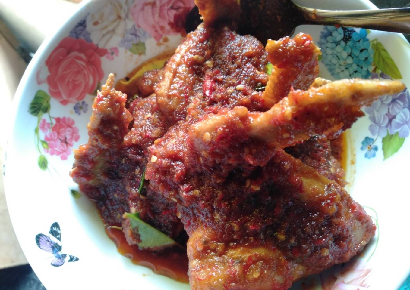 Sayap pedas manis bakar