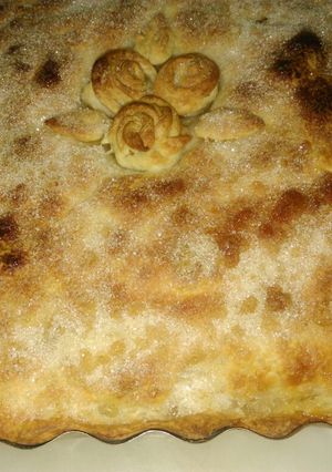 Una foto de Tarta Pascualina dulce de manzanas🍏🍎