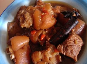Foto resep Masakan Kaki babi/cu kiok/lo tu kha