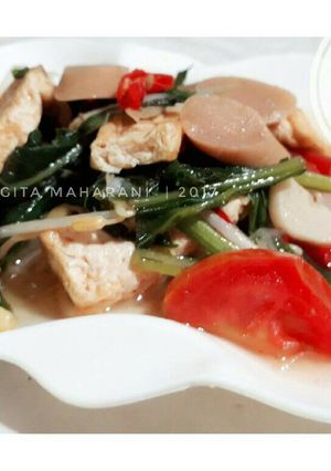 Foto resep Tumis Sawi Sosis