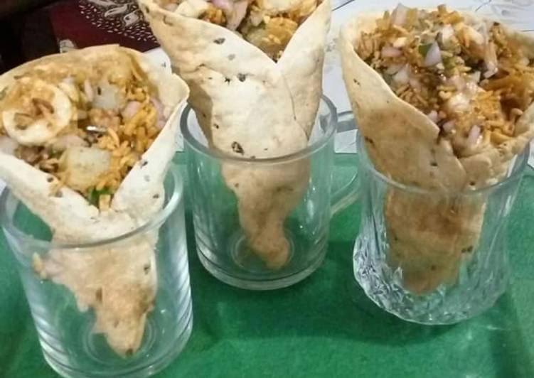 Step-by-Step Guide to Make Perfect Papad cone bhel