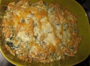 Ordás-spenótos penne recept fotója