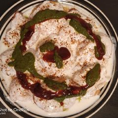A picture of Dahi vada.