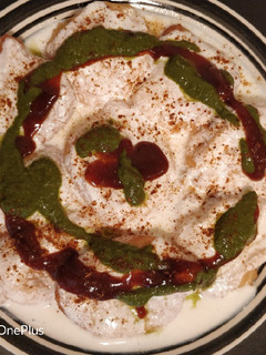 A picture of Dahi vada.