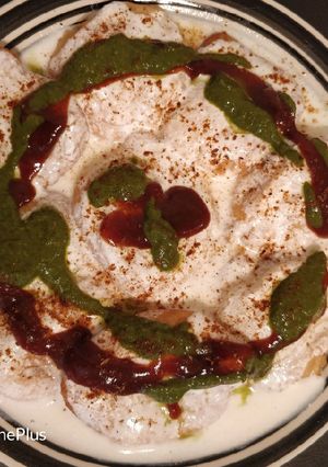 A picture of Dahi vada.