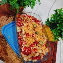 अनार की चाट(pomegranate tangy chaat recipe in Hindi)-レシピのメイン写真
