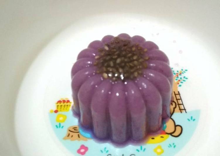 Puding ubi ungu (cemilan mpasi 7mo+)