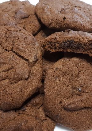 A picture of Vegan Soft Chocolate Cookies.