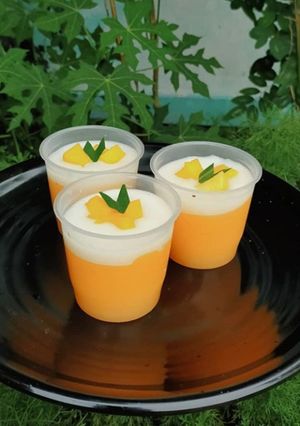 Foto resep Puding mangga with fla
