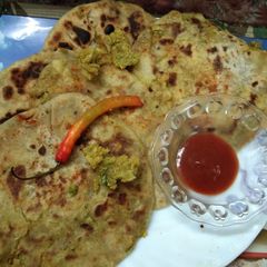 A picture of Aloo Matar Paratha Recipe.
