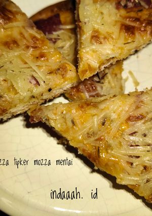 Foto resep Pizza Tipis Kering Mozza Mentai