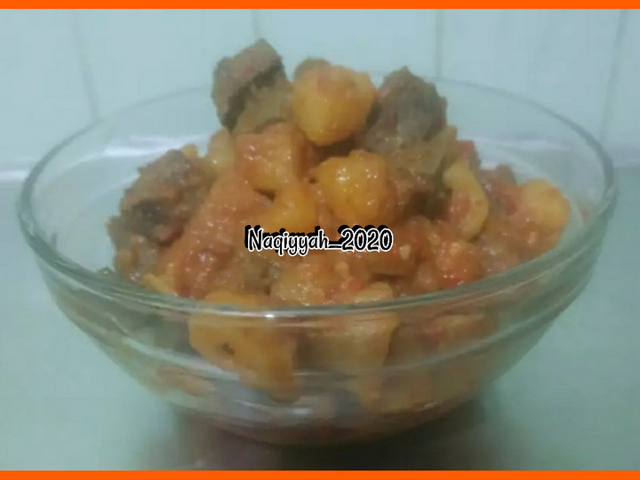 Resep 131. Sambal Goreng Kentang Hati sapi yang Bisa Manjain Lidah