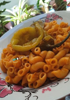 صورة لوصفة مكرونة بدون لحوم سهلة و لذيذة
