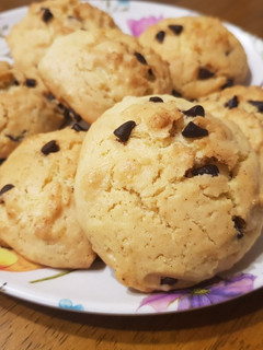 Una foto de Galletitas con chispas de chocolate sin manteca