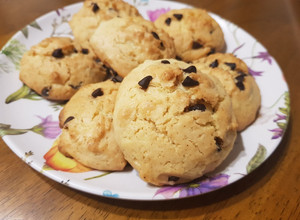 Una foto de Galletitas con chispas de chocolate sin manteca