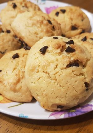 Una foto de Galletitas con chispas de chocolate sin manteca