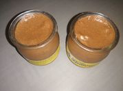 Une photo de mousse chocolat