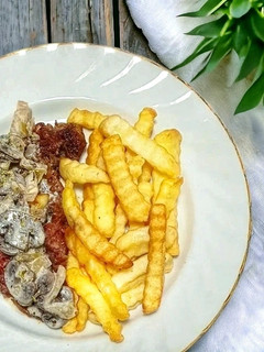 Foto resep Pan-seared Steak with Mushroom Sauce 🍄🍄🍄