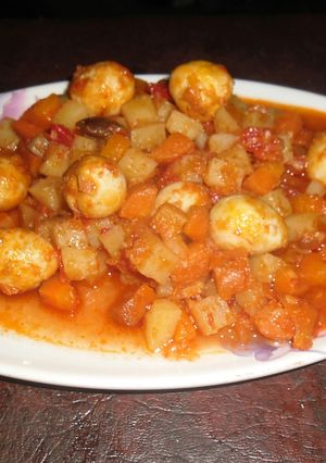Foto resep Kentang Wortel & Puyuh Asam Manis