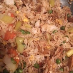 A picture of Chicken Fried Rice with Vegetables.