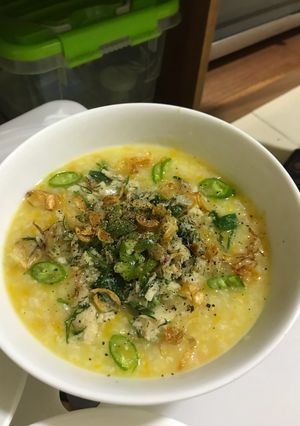 Hình của món Cháo cá mú đỏ cho ngày đổi gió :).