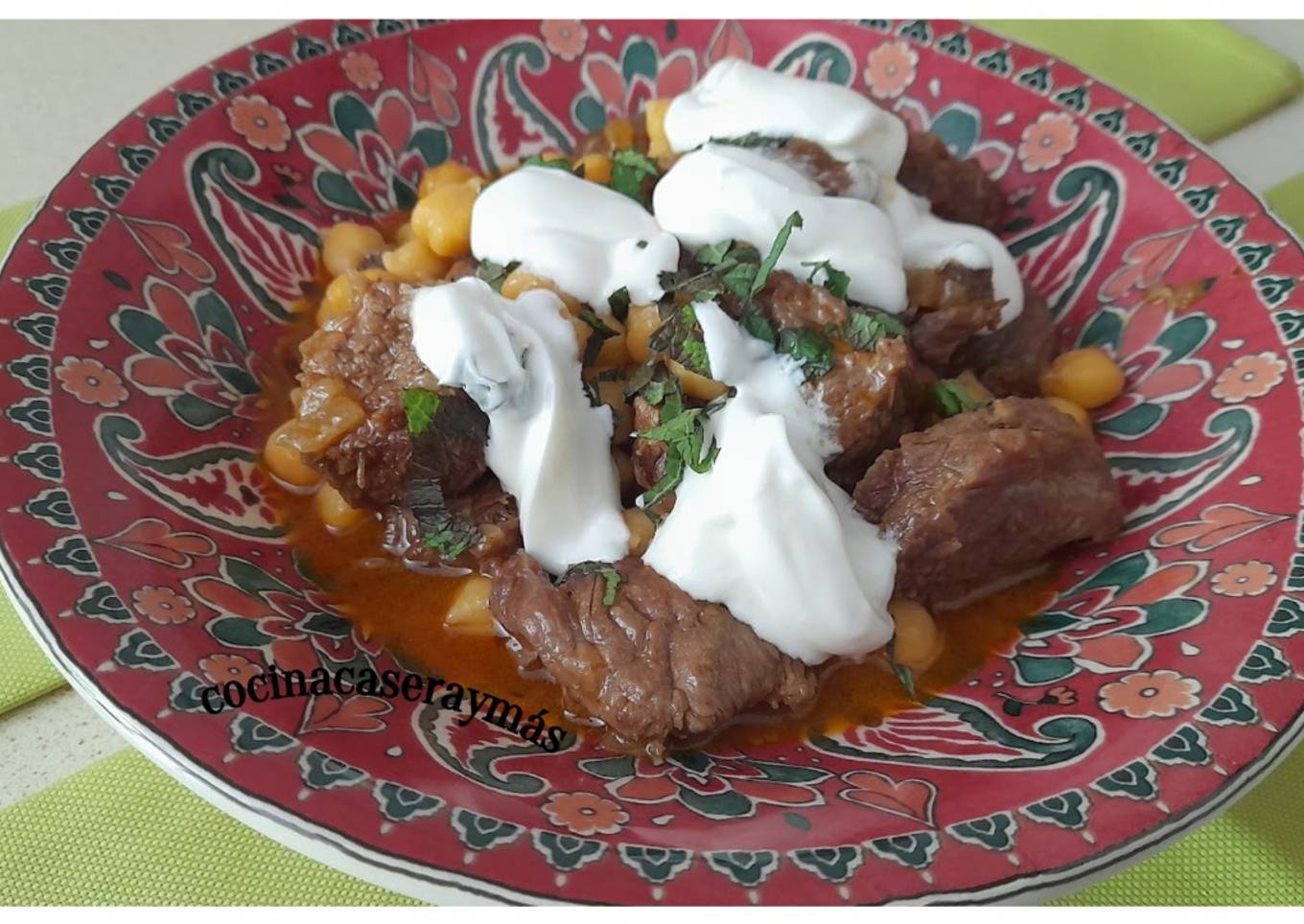 Ternera al estilo griego