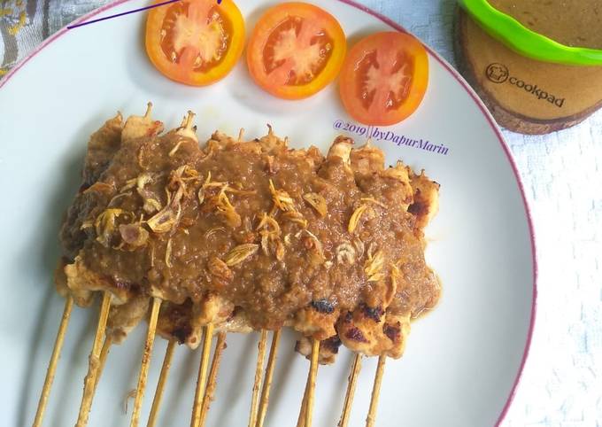 Bagaimana Membuat 125. Sate Ayam Madura (bumbu kacang) yang Lezat