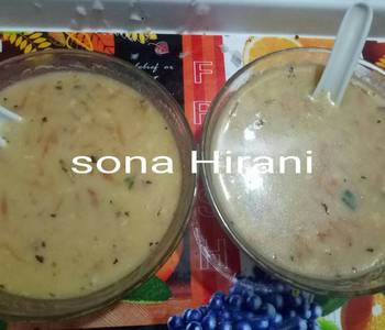 Ultimate Making Recipe Italian veg and cheese soup Very Delicious