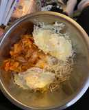 Egg & Rice Kimchi bowls 💜