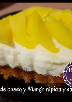 Una foto de Tarta de queso y Mango rápida y sabrosa