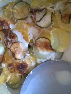 Une photo de Gratin de courgettes et pommes de terre