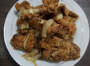 Foto resep Ayam oatmeal crispy saus plum