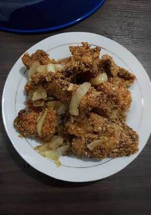 Foto resep Ayam oatmeal crispy saus plum