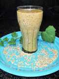 Batido con polen de abejas y semillas