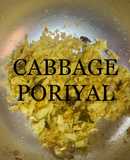 South Indian cabbage (muttaikhos) poriyal