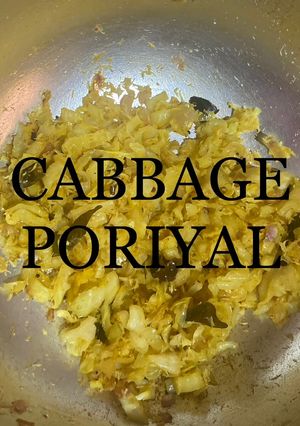 A picture of South Indian cabbage (muttaikhos) poriyal.