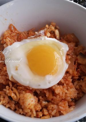 韓國人親自教學-韓式泡菜炒飯 的食譜成品照片