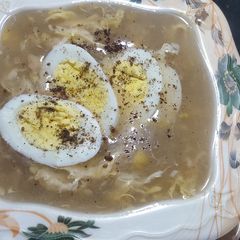 A picture of Chicken Corn Soup !.