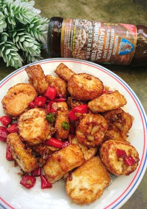 Foto resep Tumis putih telur pedas