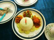 A picture of taro rice